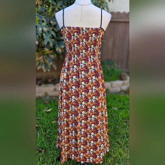 Lucky Bird Vintage Floral Maxi Colorful Sundress - Picture 5 of 9